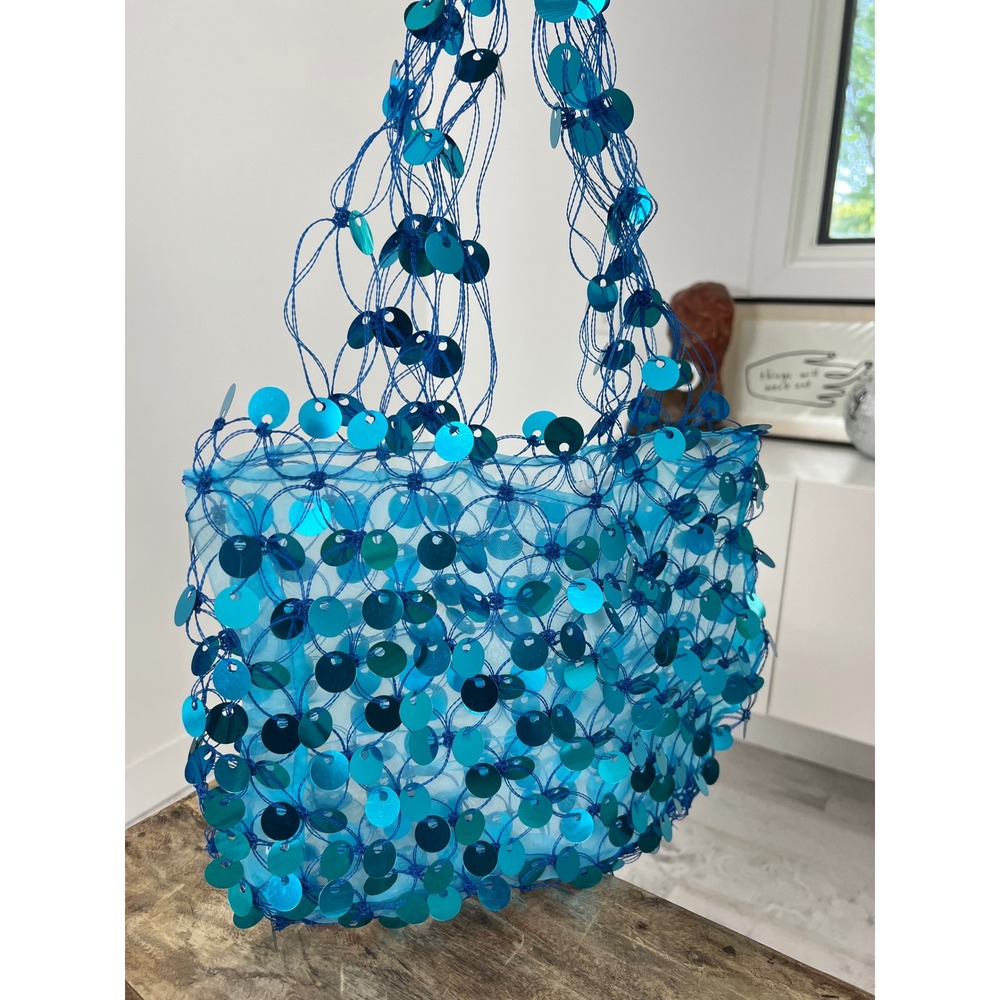 NWT Big Buddha‎ Sequin Sheer Statement Bag